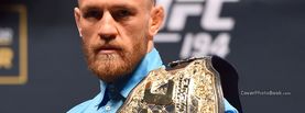 Conor McGregor Close UFC Belt, Free Facebook Timeline Profile Cover, Celebrity
