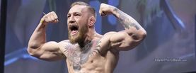 Conor McGregor Flexing Shouting, Free Facebook Timeline Profile Cover, Celebrity