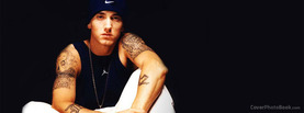 Eminem Sitting, Free Facebook Timeline Profile Cover, Celebrity