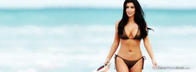 Kim Kardashian Beach, Free Facebook Timeline Profile Cover, Celebrity