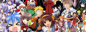 Anime Allstars, Free Facebook Timeline Profile Cover, Characters