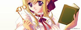 Anime Girl Librarian Blonde, Free Facebook Timeline Profile Cover, Characters