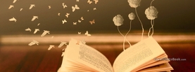 Butterflies and a Book, Free Facebook Timeline Profile Cover, Creative