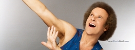 Richard Simmons Happy Pose, Free Facebook Timeline Profile Cover, Funny