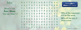 May Word Search Puzzle, Free Facebook Timeline Profile Cover, Games