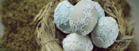 Blue Easter Eggs Texture Pattern Nest, Free Facebook Timeline Profile Cover, Holidays
