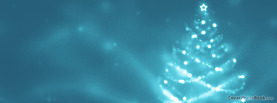 Christmas Tree Blue Blur Lights, Free Facebook Timeline Profile Cover, Holidays