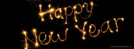 Happy New Year Fireworks, Free Facebook Timeline Profile Cover, Holidays