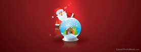 Santa Christmas Globe Ho Ho, Free Facebook Timeline Profile Cover, Holidays