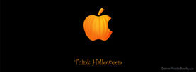 Think Halloween Apple Pumpkin, Free Facebook Timeline Profile Cover, Holidays
