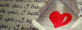 I Hate You Love Heart, Free Facebook Timeline Profile Cover, Love