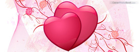 Love Hearts Flowers Vector, Free Facebook Timeline Profile Cover, Love
