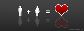Man Plus Woman is Love, Free Facebook Timeline Profile Cover, Love