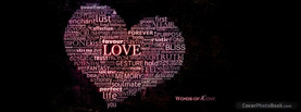 Words of Love, Free Facebook Timeline Profile Cover, Love
