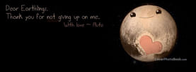 With Love Pluto is a Planet, Free Facebook Timeline Profile Cover, Places