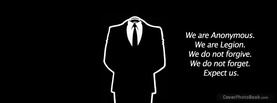 Anonymous Expect Us, Free Facebook Timeline Profile Cover, Quotes