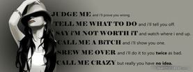 Judge Me, Free Facebook Timeline Profile Cover, Quotes