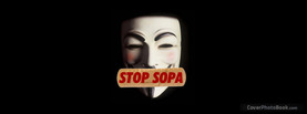 Stop SOPA, Free Facebook Timeline Profile Cover, Quotes
