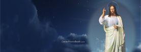 Jesus Christ Lord Looking Down Night Sky, Free Facebook Timeline Profile Cover, Religion