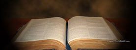 Open Christian Bible in Dark, Free Facebook Timeline Profile Cover