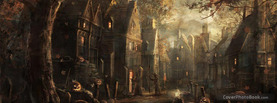 Scary Town Halloween, Free Facebook Timeline Profile Cover, Strange