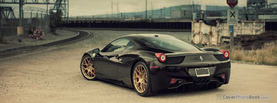 Black Ferrari, Free Facebook Timeline Profile Cover, Vehicles