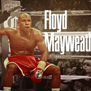 Floyd Mayweather Jr in Corner Facebook Cover - Celebrity