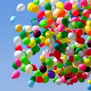 Kristen Bell Inspirational Balloons Facebook Cover - Creative