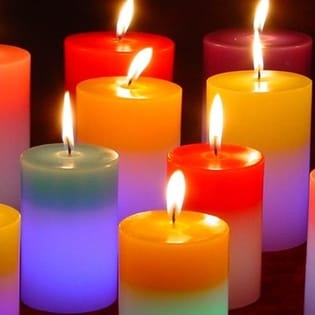 Colorful Candles Facebook Cover - Emotions