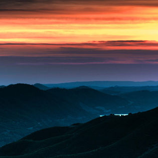 Epic Mountain Sunset Facebook Cover - Nature