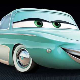 Cars 2 Movie Flo Facebook Cover - Vehicles